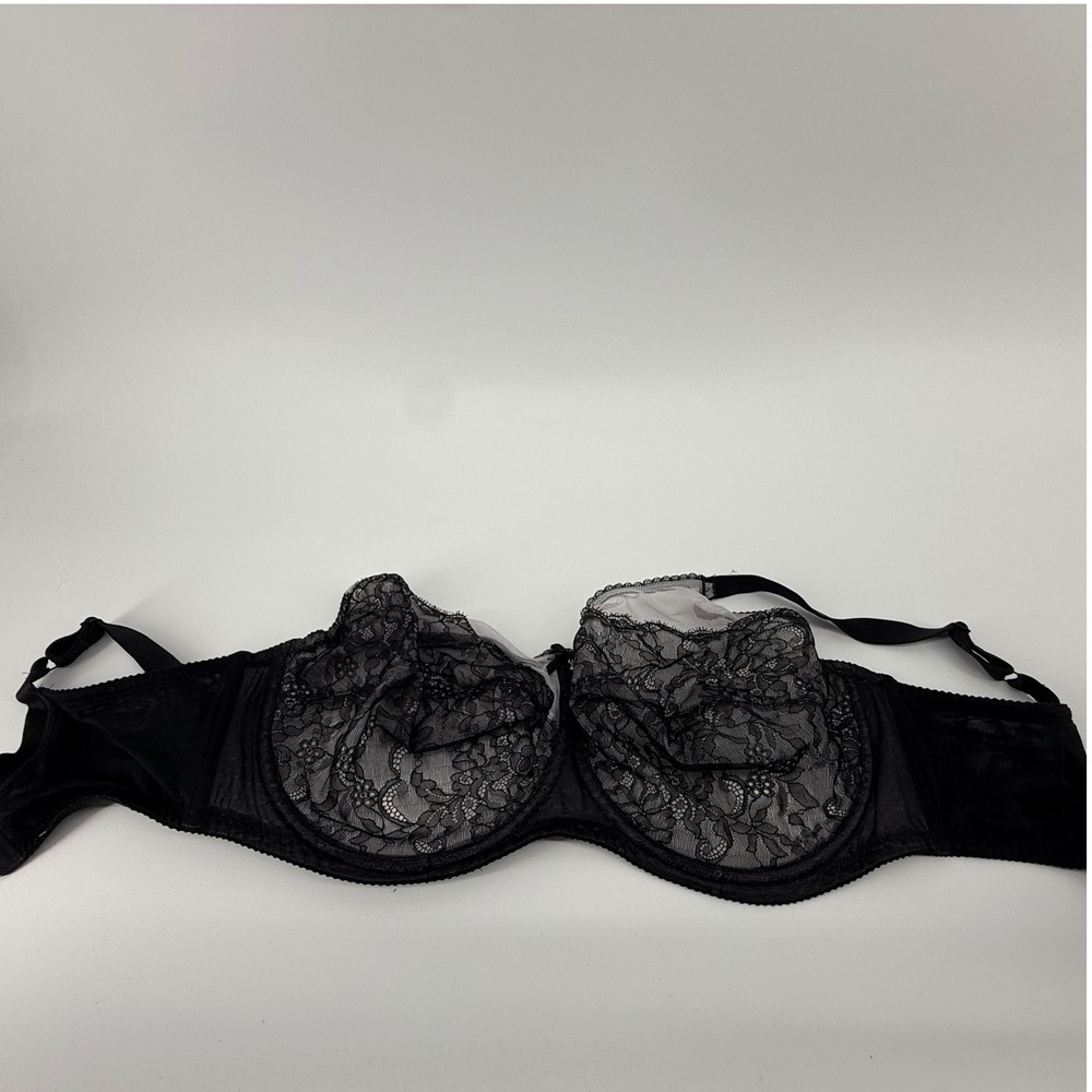 Wacoal Halo Lace‎ Full Figure Underwire Bra Black 38G 855186